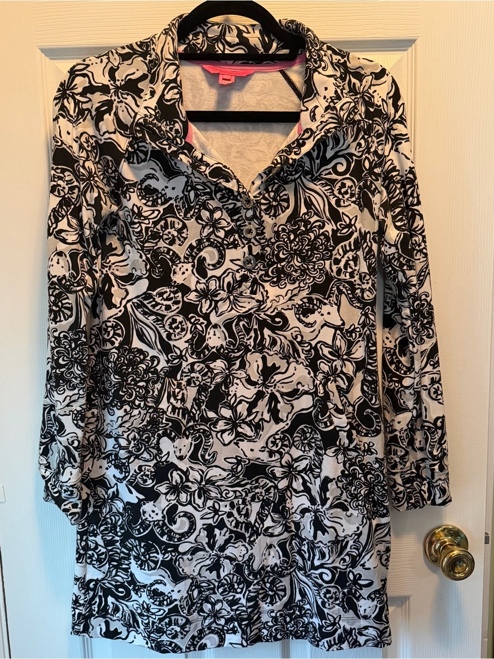 Lilly Pulitzer Captain Popover dress Onyx with a Twist